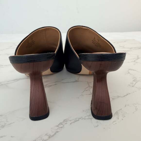 Sam Edelman Skya Pointed Toe Mule Black Leather - Picture 6 of 11